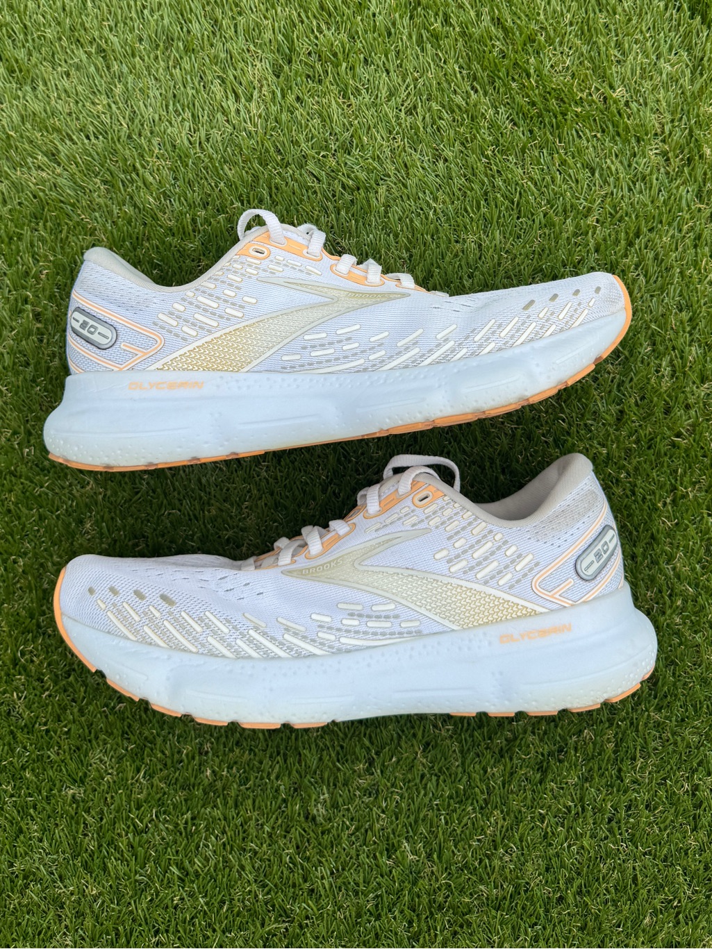 Brooks Wmns Glycerin 20 'White Peach' 9.5 #Sneakers #Running